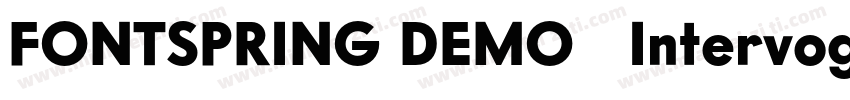 FONTSPRING DEMO   Intervogue Med Ob字体转换